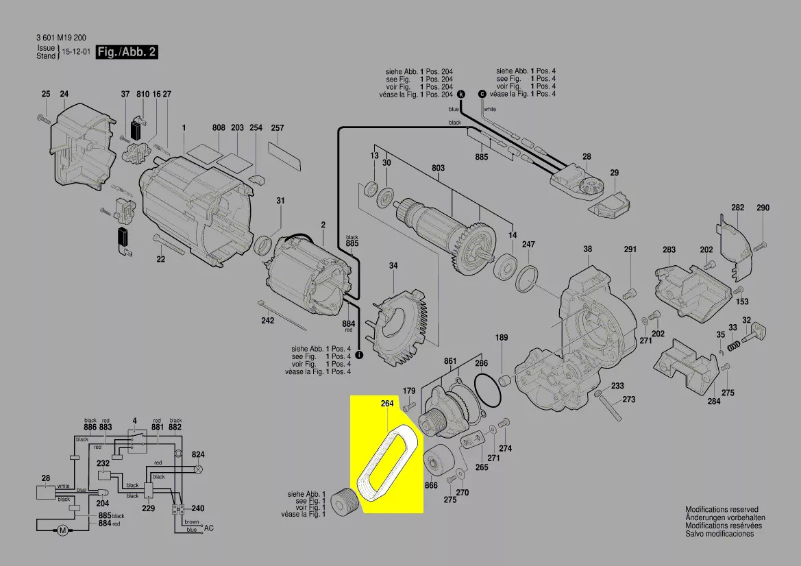 Courroie réf. 1 609 B04 034 Bosch